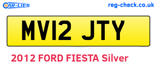 MV12JTY are the vehicle registration plates.