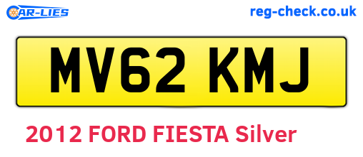 MV62KMJ are the vehicle registration plates.