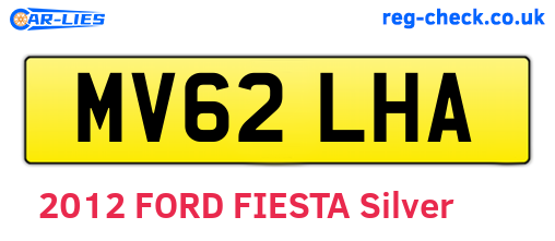 MV62LHA are the vehicle registration plates.