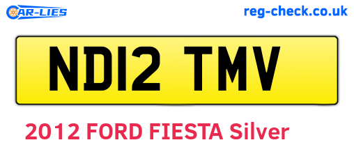 ND12TMV are the vehicle registration plates.