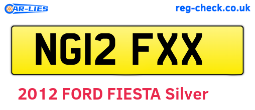 NG12FXX are the vehicle registration plates.