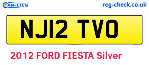 NJ12TVO are the vehicle registration plates.