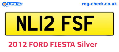 NL12FSF are the vehicle registration plates.