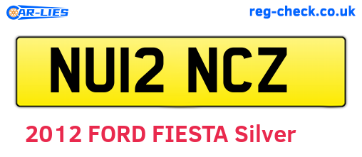 NU12NCZ are the vehicle registration plates.