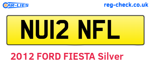 NU12NFL are the vehicle registration plates.