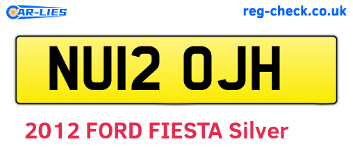 NU12OJH are the vehicle registration plates.