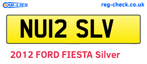NU12SLV are the vehicle registration plates.