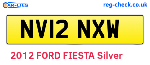 NV12NXW are the vehicle registration plates.