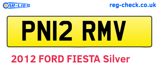 PN12RMV are the vehicle registration plates.