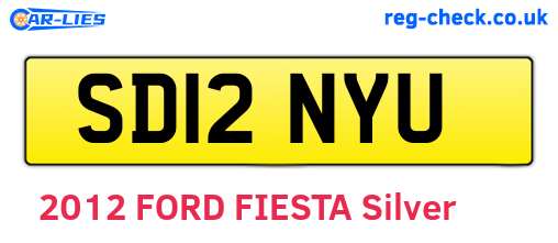 SD12NYU are the vehicle registration plates.