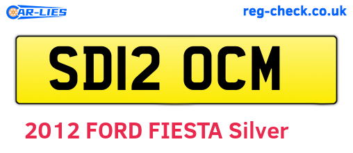 SD12OCM are the vehicle registration plates.
