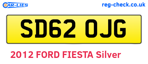 SD62OJG are the vehicle registration plates.