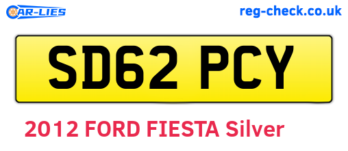 SD62PCY are the vehicle registration plates.