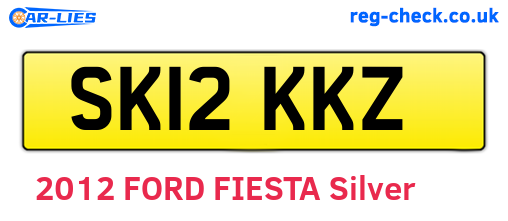 SK12KKZ are the vehicle registration plates.