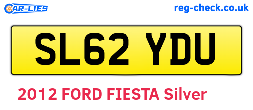 SL62YDU are the vehicle registration plates.