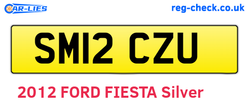 SM12CZU are the vehicle registration plates.