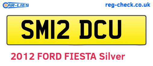SM12DCU are the vehicle registration plates.