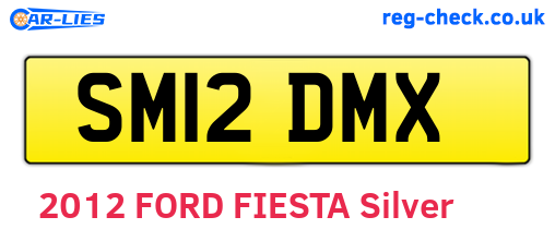 SM12DMX are the vehicle registration plates.