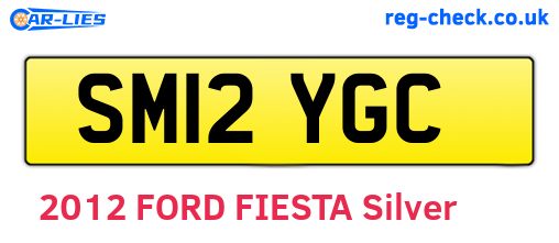 SM12YGC are the vehicle registration plates.