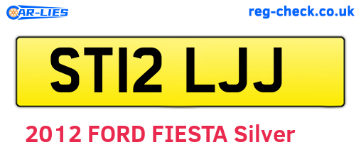 ST12LJJ are the vehicle registration plates.