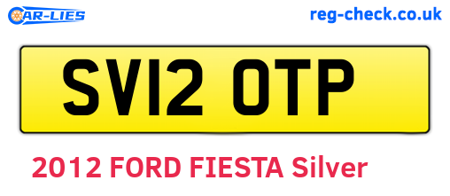 SV12OTP are the vehicle registration plates.