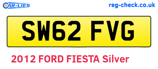 SW62FVG are the vehicle registration plates.