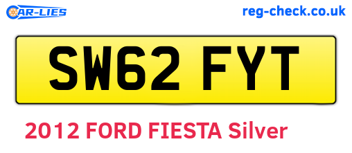 SW62FYT are the vehicle registration plates.