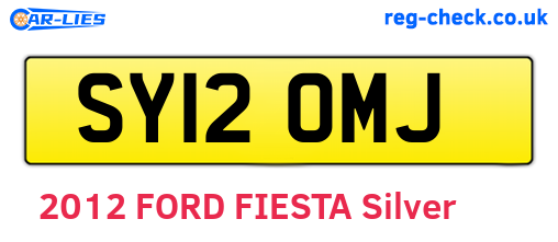 SY12OMJ are the vehicle registration plates.