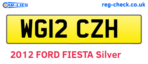 WG12CZH are the vehicle registration plates.