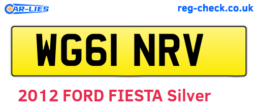WG61NRV are the vehicle registration plates.