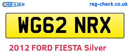 WG62NRX are the vehicle registration plates.