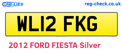 WL12FKG are the vehicle registration plates.