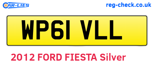WP61VLL are the vehicle registration plates.