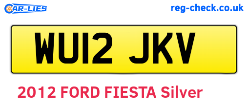 WU12JKV are the vehicle registration plates.