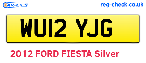 WU12YJG are the vehicle registration plates.