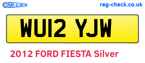 WU12YJW are the vehicle registration plates.