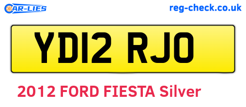 YD12RJO are the vehicle registration plates.