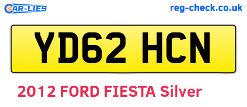YD62HCN are the vehicle registration plates.