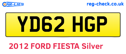 YD62HGP are the vehicle registration plates.