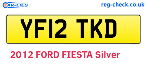 YF12TKD are the vehicle registration plates.