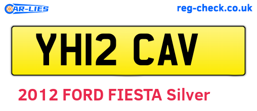 YH12CAV are the vehicle registration plates.