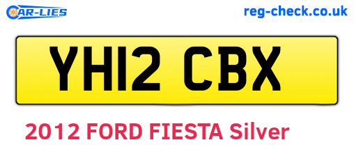 YH12CBX are the vehicle registration plates.