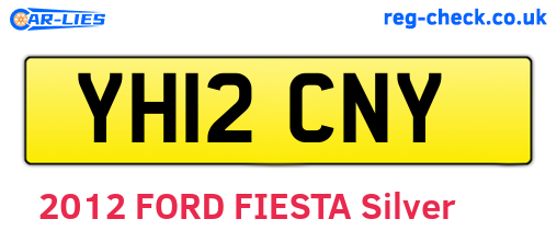 YH12CNY are the vehicle registration plates.