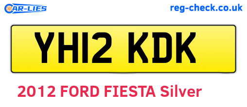YH12KDK are the vehicle registration plates.