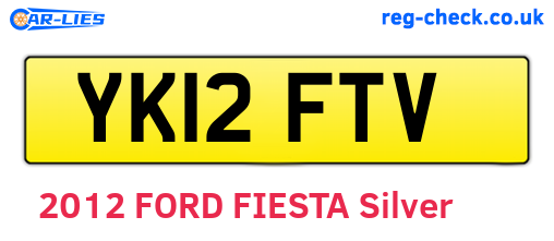 YK12FTV are the vehicle registration plates.