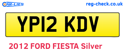 YP12KDV are the vehicle registration plates.