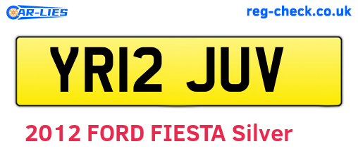 YR12JUV are the vehicle registration plates.