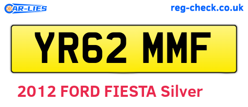 YR62MMF are the vehicle registration plates.