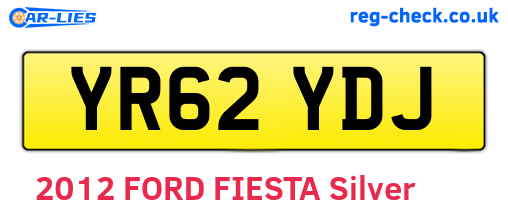 YR62YDJ are the vehicle registration plates.