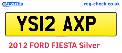 YS12AXP are the vehicle registration plates.